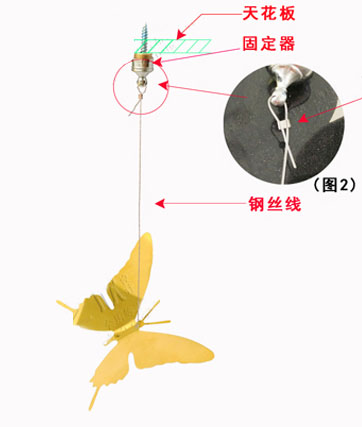 不锈钢蝴蝶安装说明如图1